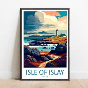Insel Islay Reise Druck Wandkunst Insel Islay  Poster