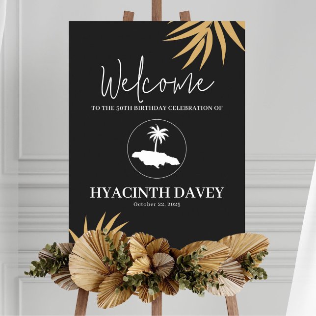 Insel Jamaika Begrüßungszeichen Poster (Von Creator hochgeladen)