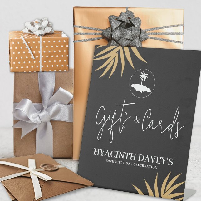 Insel Jamaika Geburtstagsgeschenke & Karten Zeiche Sockelschild (Von Creator hochgeladen)