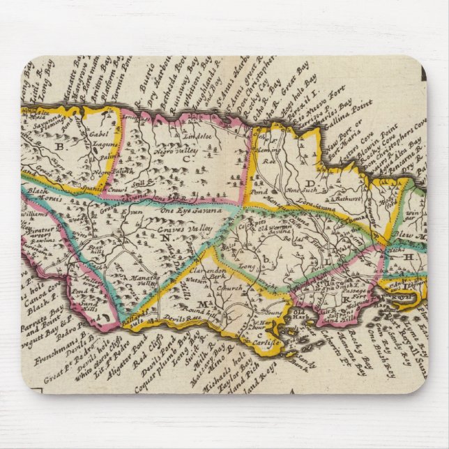 Insel Jamaika Mousepad (Vorne)