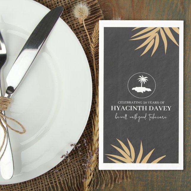 Insel Jamaika zum Geburtstag Napkin Serviette (Von Creator hochgeladen)