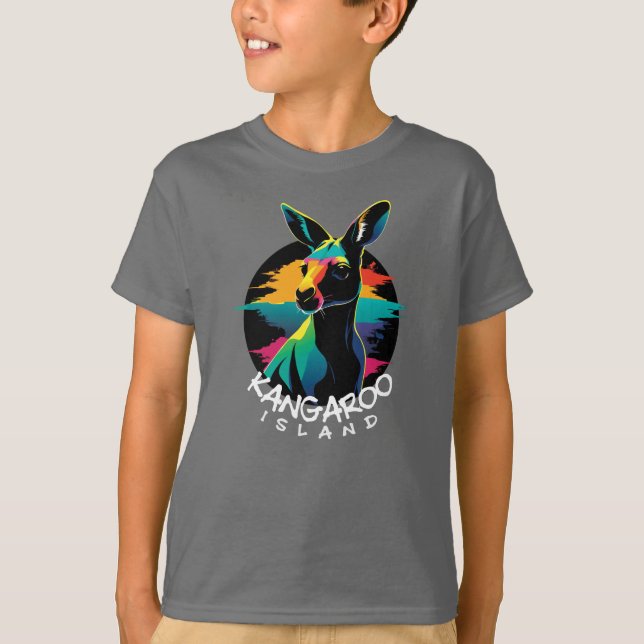 Insel Kangaroo T-Shirt (Vorderseite)