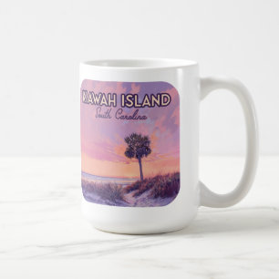 Insel Kiawah South Carolina Beach Palm Tree Kaffeetasse