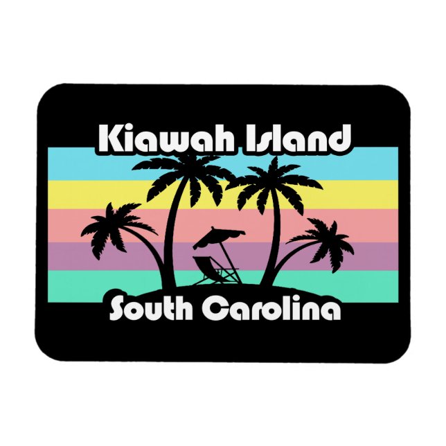 Insel Kiawah South Carolina Magnet (Horizontal)