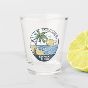 Insel Kiawah South Carolina Vintag Schnapsglas