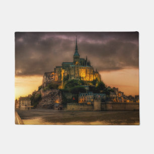 Insel-Kirche Normandie Mont St. Michel Fußmatte