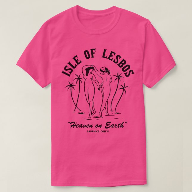 Insel Lesbos T-Shirt (Design vorne)