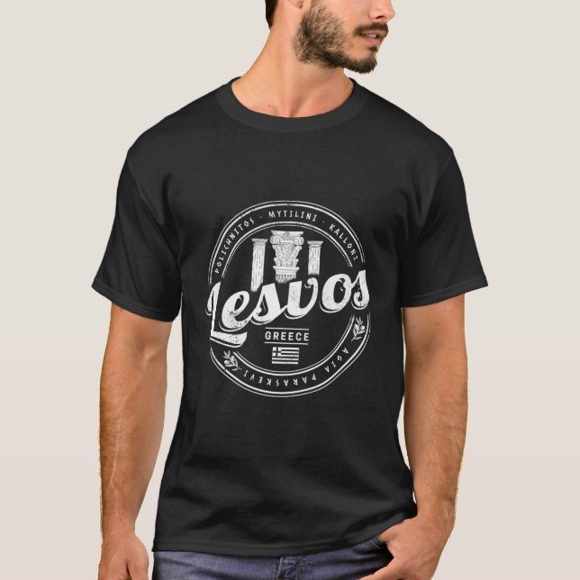 Insel Lesvos in Griechenland Urlaub T-Shirt (Vorderseite)