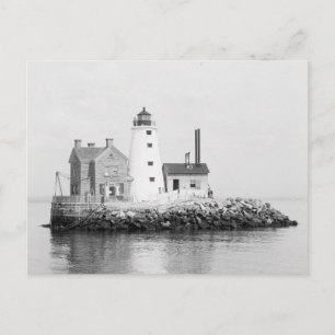 Insel Leuchtturm, 1896 Postkarte