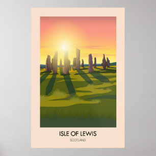 Insel Lewis Schottland Reiseplakat Poster