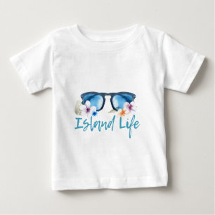 Insel Life-Sonnenbrille Baby T-shirt