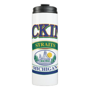 Insel Mackinac Die Meerenge Thermosbecher