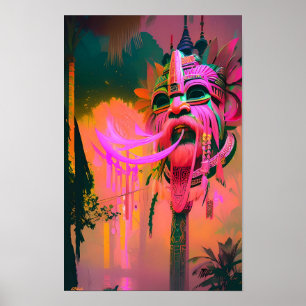 Insel Magie in der Luft Ken Gefecht Tropisch Poster