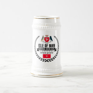 Insel Man Bierglas