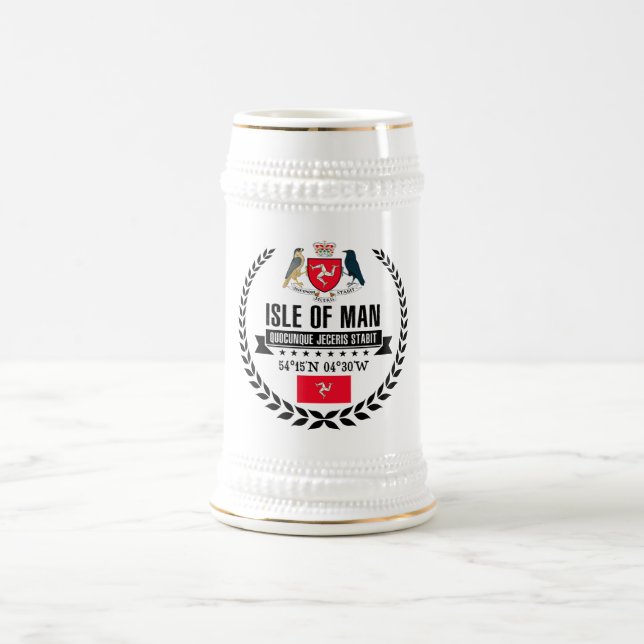 Insel Man Bierglas (Mittel)