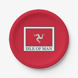 Insel Man Pappteller