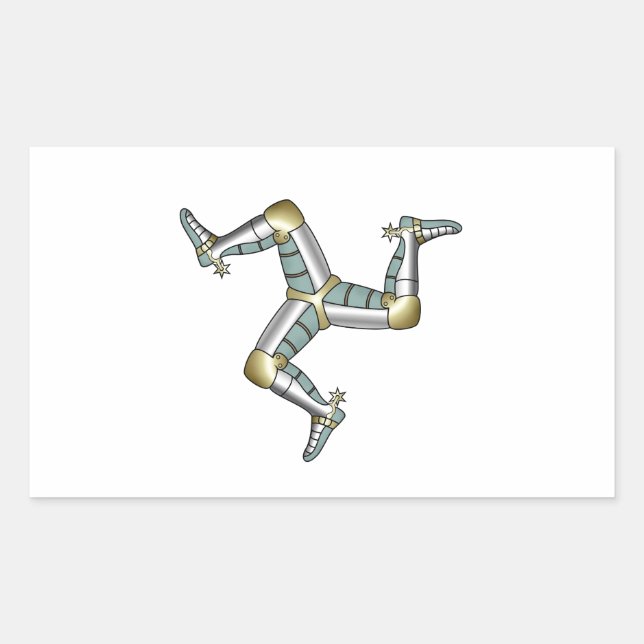 Insel Man Rechteckiger Aufkleber (Vorderseite)