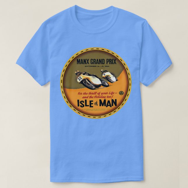 Insel Man Vintag TT T-Shirt (Design vorne)