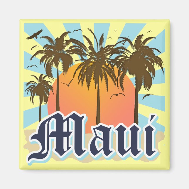Insel Maui Hawaii Souvenir Magnet (Vorne)