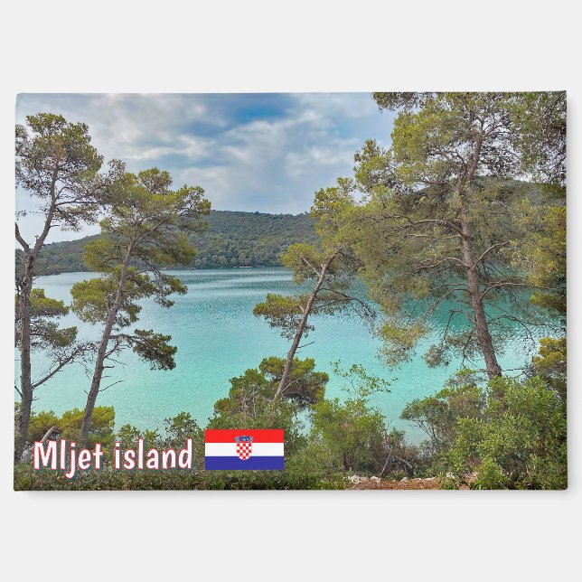 Insel Mljet in Kroatien, Reise Magnet (Vorderseite)