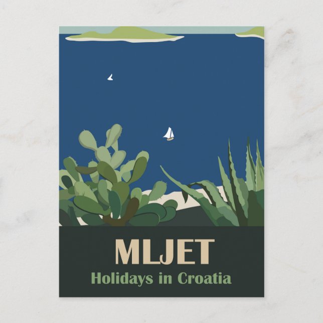 Insel Mljet, Kroatien Postkarte (Vorderseite)