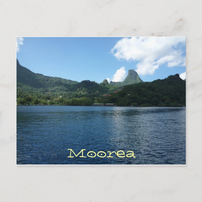 Insel Moorea, Französisch-Polynesien. Postkarte (Vorderseite)