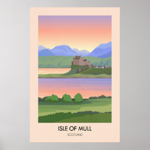 Insel Mull Schottland Reiseplakat Poster