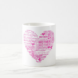 Insel-Mütter, die Mutter-Kaffee-Tasse helfen Tasse