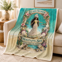 Insel-Nymphe Tropische Spirituelle Ozean-Fantasie-