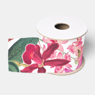 Insel-Orchideen-BlumenBlumen-tropisches Band Ripsband