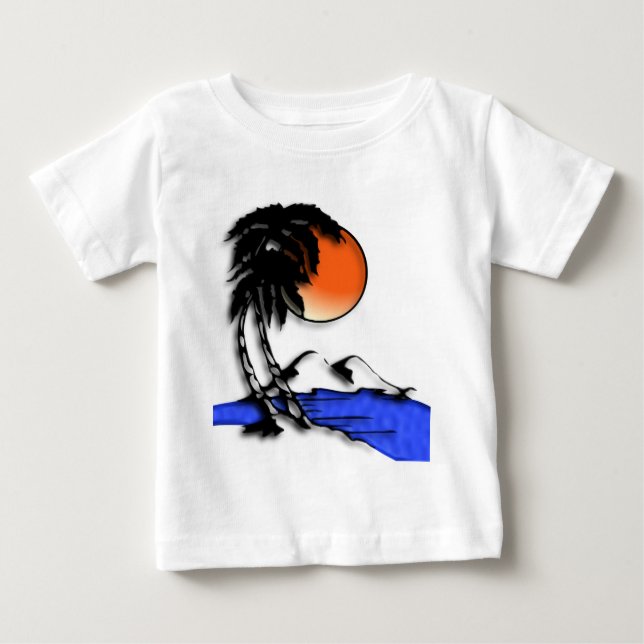 Insel-Paradies-Baby-T-Shirts Baby T-shirt (Vorderseite)