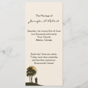 Insel-Paradies-Hochzeits-Programm Programm