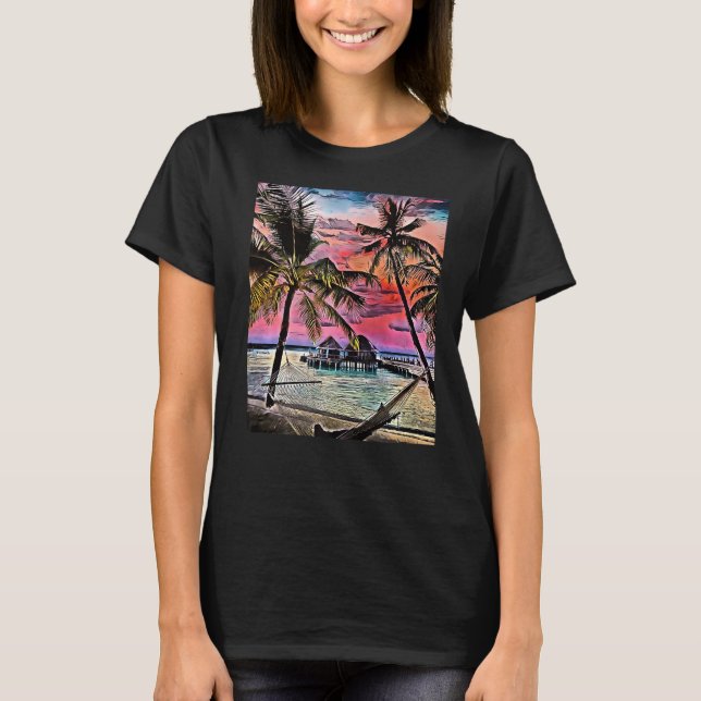 Insel Paradise Malediven 1 T-Shirt (Vorderseite)