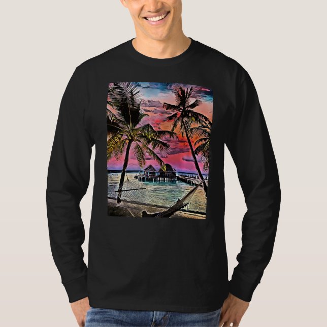 Insel Paradise Malediven 1 T-Shirt (Vorderseite)