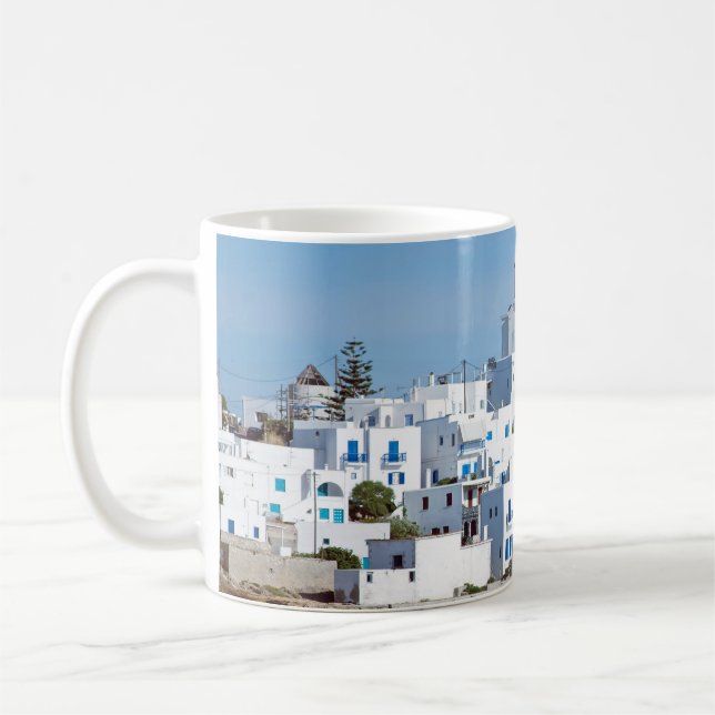 Insel Paros mit Dorf naoussa Kaffeetasse (Links)