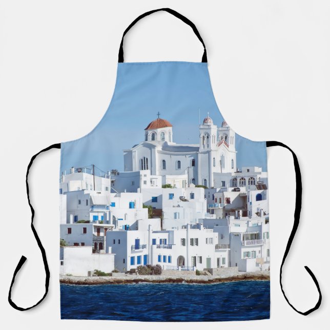 Insel Paros mit Dorf naoussa Schürze (Vorderseite)