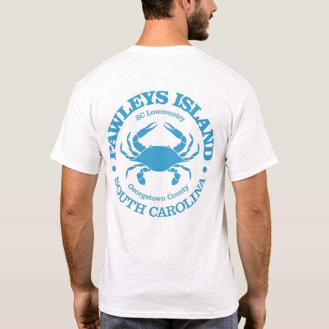 Insel Pawleys (Krebs) T-Shirt (Rückseite)