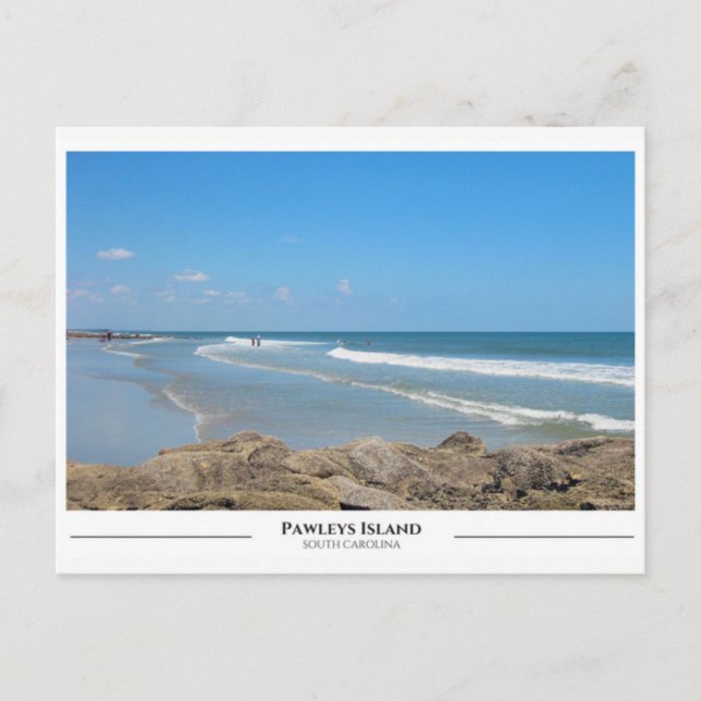 Insel Pawleys - South Carolina Postkarte (Vorderseite)