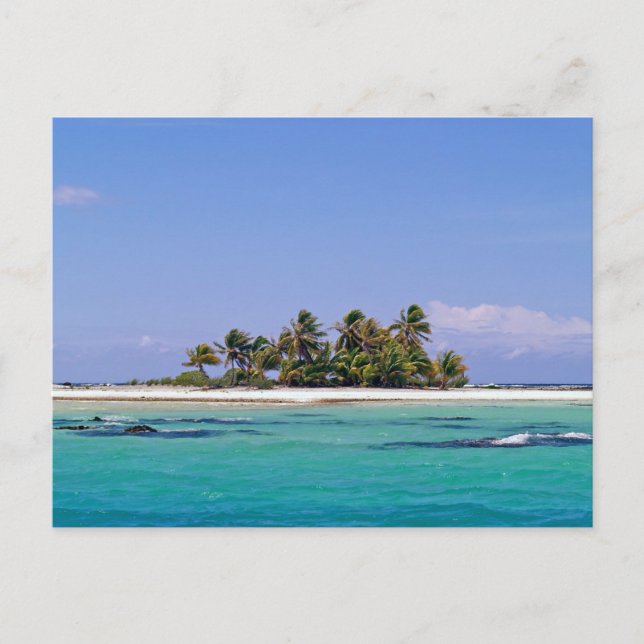 Insel Polynesien Postkarte (Vorderseite)