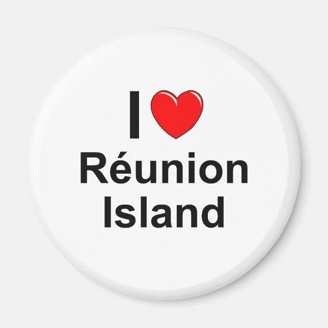 Insel Réunion Magnet (Vorne)