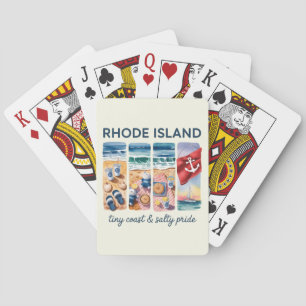 Insel Rhode - kleine Küste und salziger Stolz Spielkarten