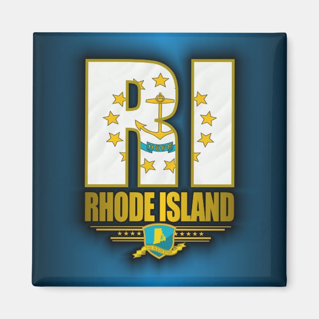 Insel Rhode (RI) Magnet (Vorne)