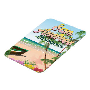 Insel San Andrés Reiseplakat Magnet