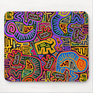 Insel San Blas Mola Collage Mousepad