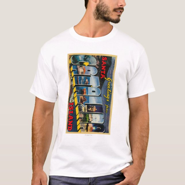 Insel Sankt Catalina, Kalifornien T-Shirt (Vorderseite)