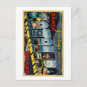 Insel Santa Catalina, Kalifornien Postkarte