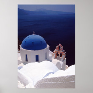 Insel Santorin Poster