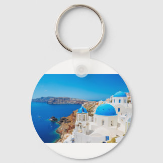 Insel Santorini - Caldera, Griechenland Schlüsselanhänger