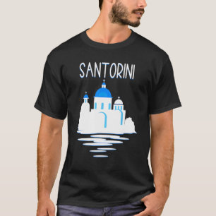 Insel Santorini Griechenland Ellada Vertikale Grie T-Shirt