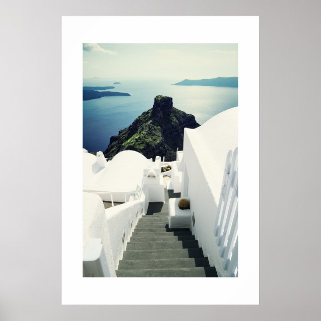 Insel Santorini, Griechenland Poster (Vorne)